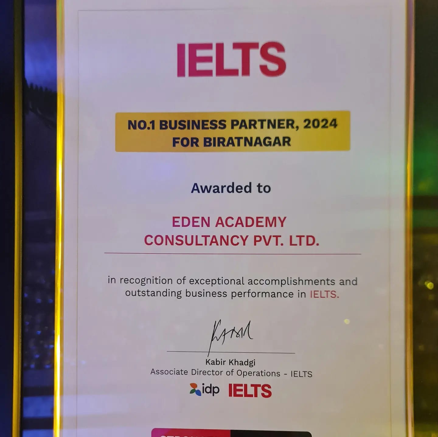 No. 1 IDP IELTS Business Partner in Eastern Nepal